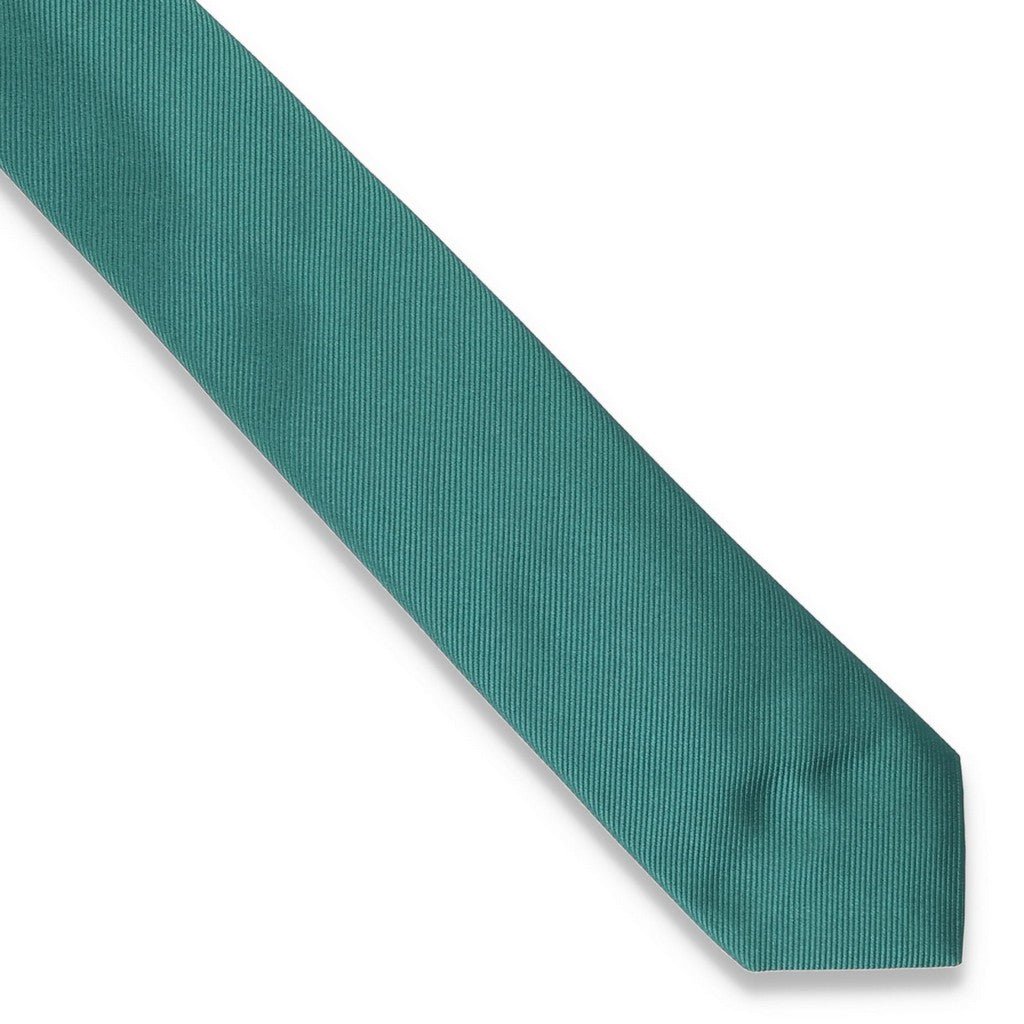 HEMLEY Silk Plain Tie GREEN - Henry Bucks