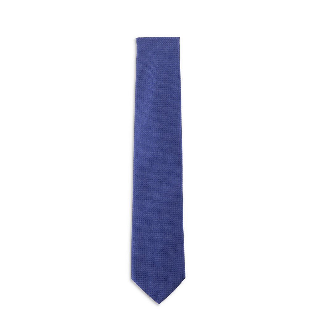 HEMLEY Silk Textured Tie ROYAL NAVY - Henry Bucks