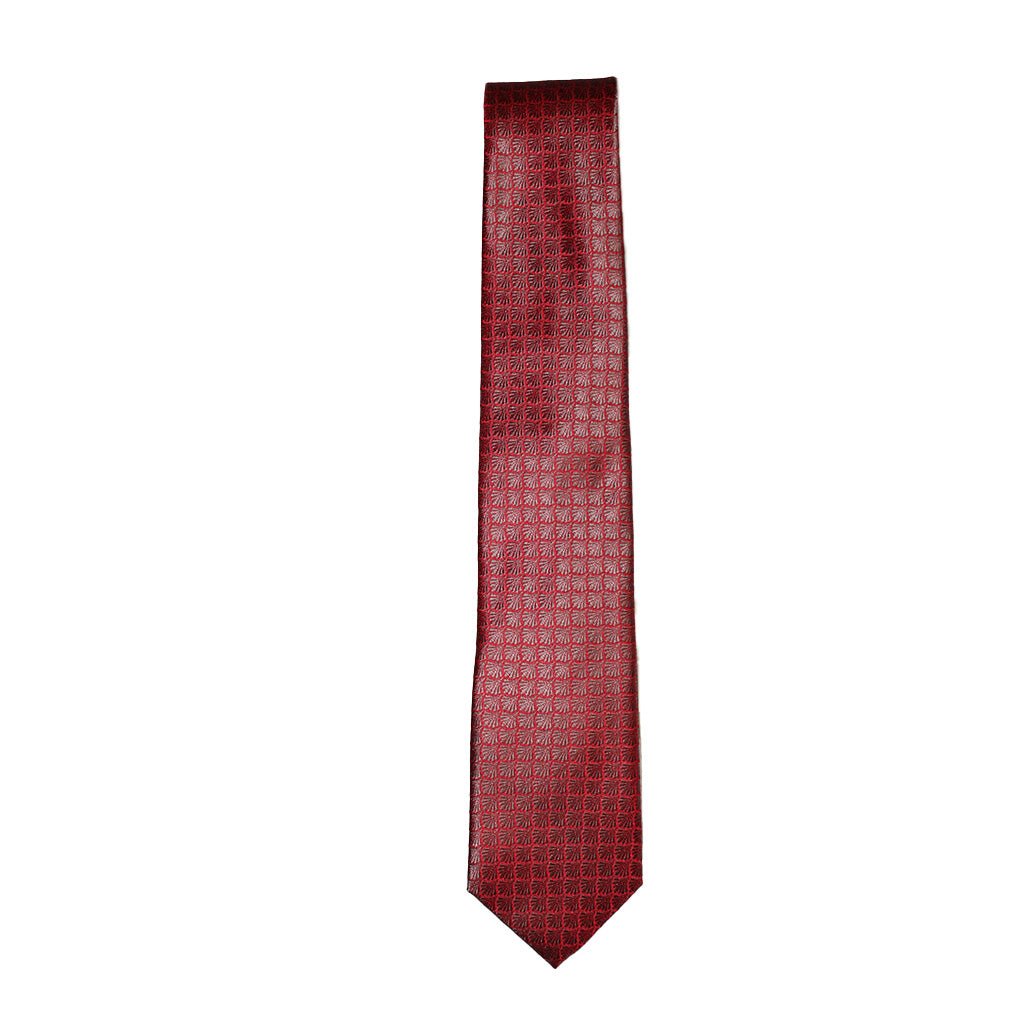 HEMLEY Textured Silk Tie RED - Henry Bucks