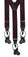 HENERY SARTORIAL x LEYVA Braces with Loops & Clips BURGUNDY