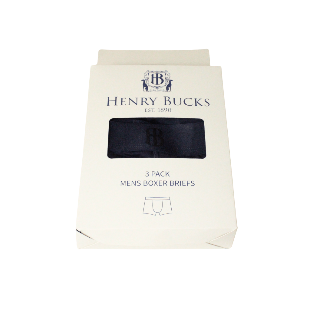 HENRY BUCKS Cotton Underwear Pack of 3 NAVY - Henry Bucks