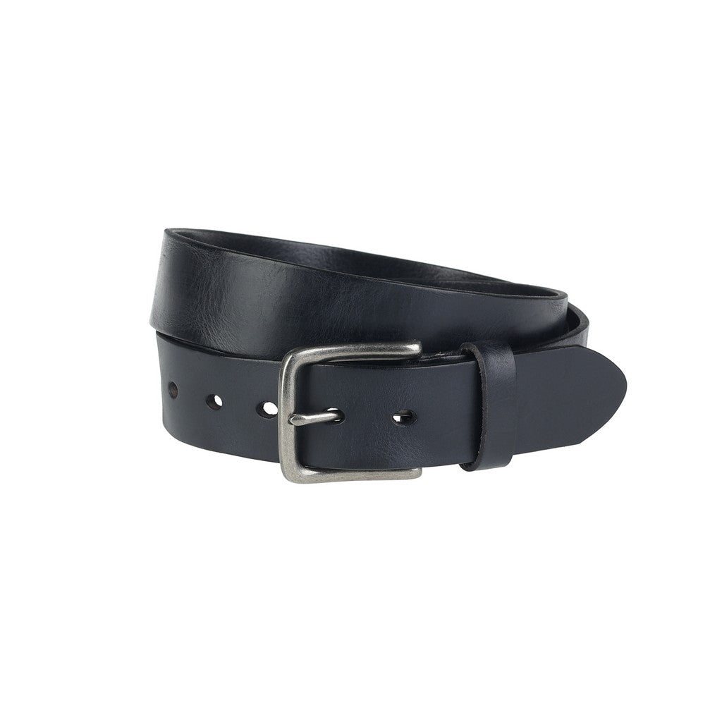 HENRY BUCKS Cowhide Leather Belt BLACK - Henry Bucks