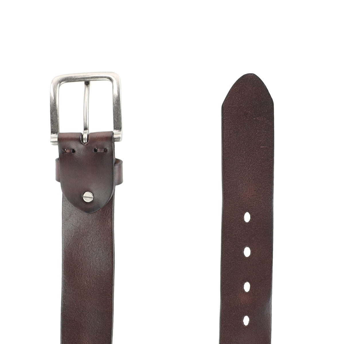 HENRY BUCKS Cowhide Leather Belt DARK BROWN - Henry Bucks