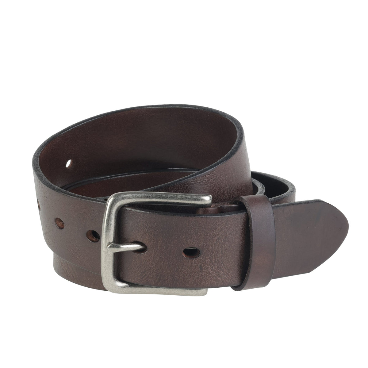 HENRY BUCKS Cowhide Leather Belt DARK BROWN - Henry Bucks