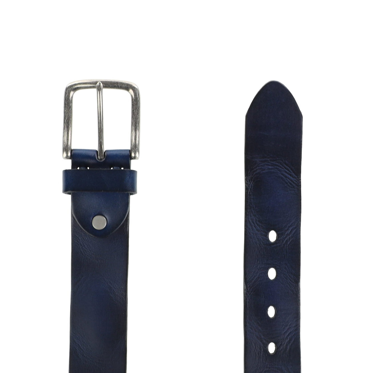 HENRY BUCKS Cowhide Leather Belt NAVY - Henry Bucks