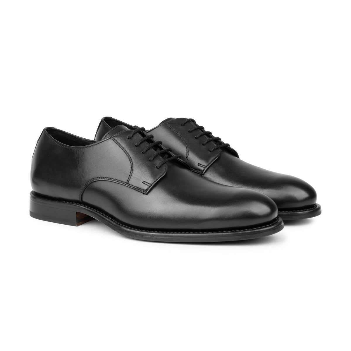 HENRY BUCKS London Derby Leather Sole BLACK - Henry Bucks