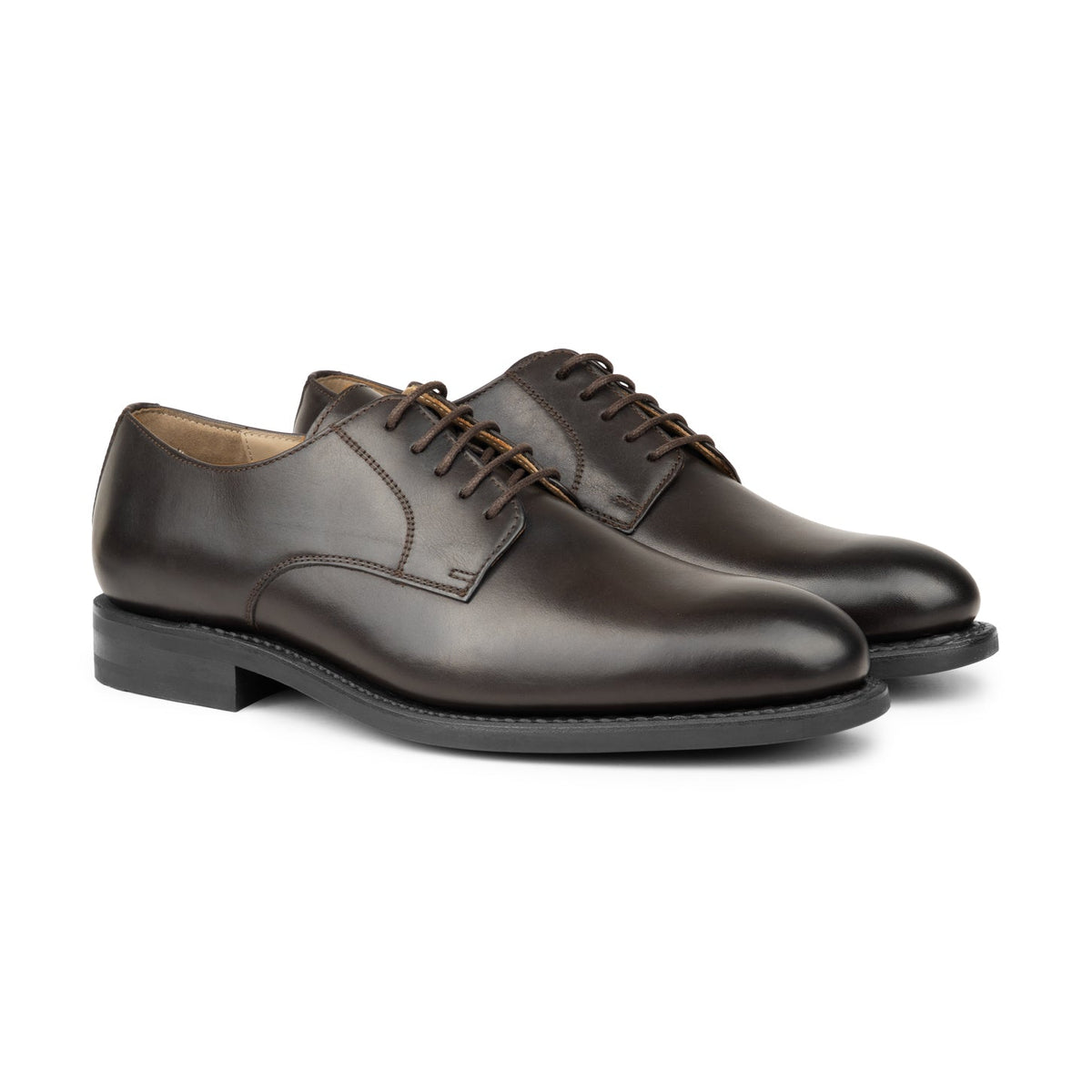 HENRY BUCKS London Derby Rubber Sole DARK BROWN - Henry Bucks