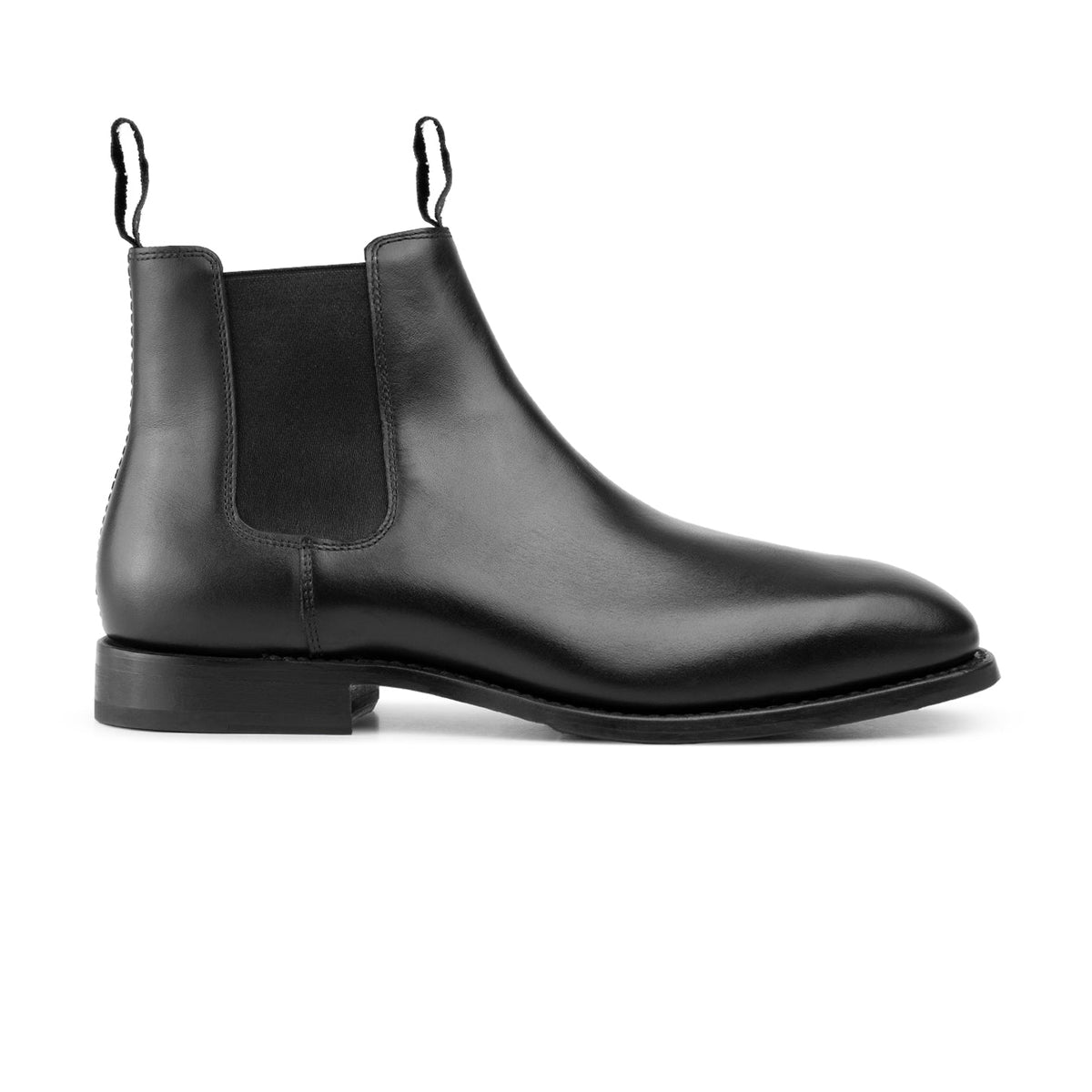 HENRY BUCKS Melbourne Chelsea Boot Rubber Sole BLACK - Henry Bucks