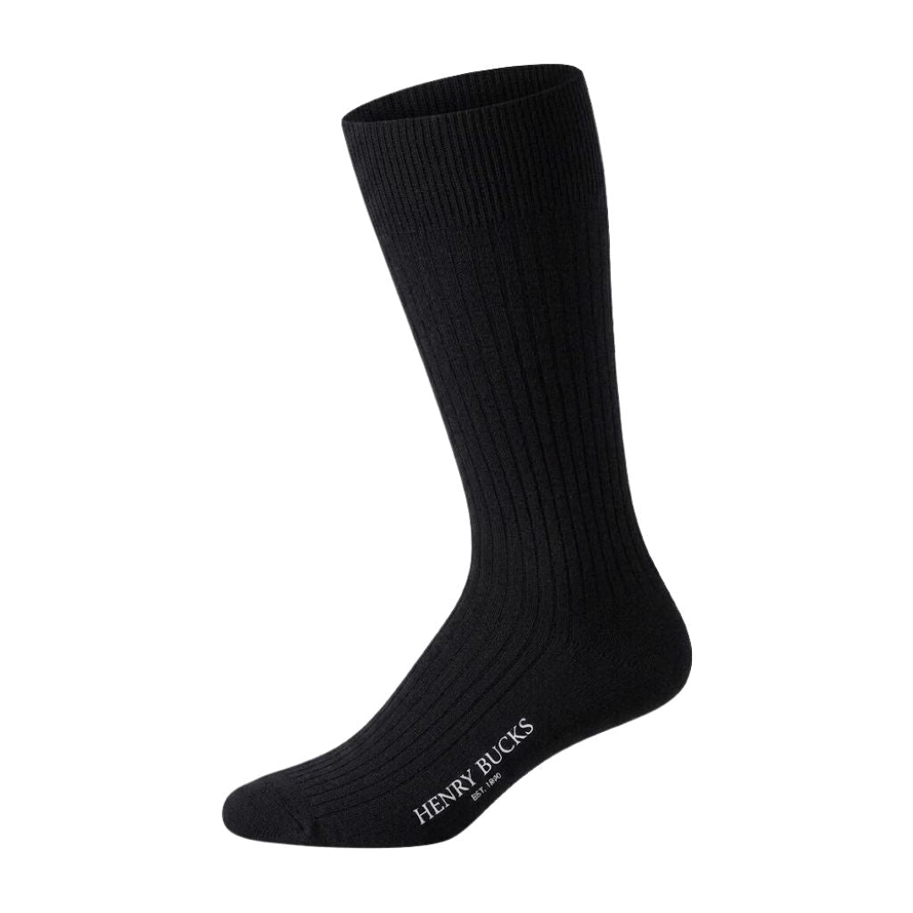 HENRY BUCKS Merino Business Socks 1 Pack BLACK - Henry Bucks