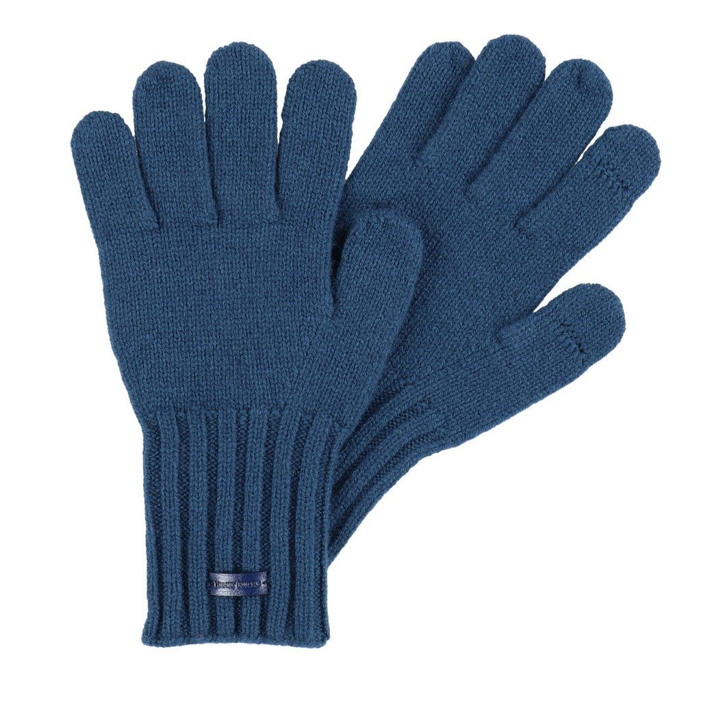 HENRY BUCKS Merino Wool Gloves PRUSSIAN BLUE - Henry Bucks