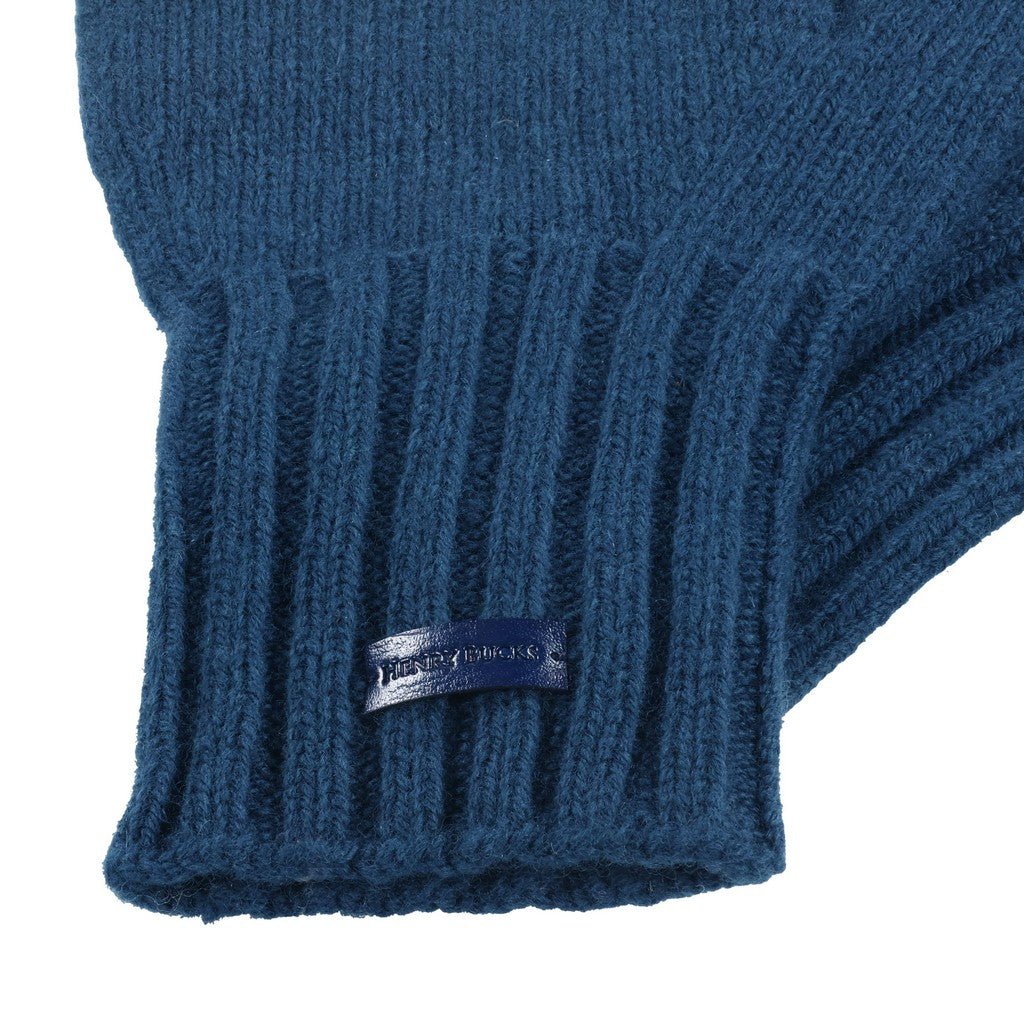 HENRY BUCKS Merino Wool Gloves PRUSSIAN BLUE - Henry Bucks
