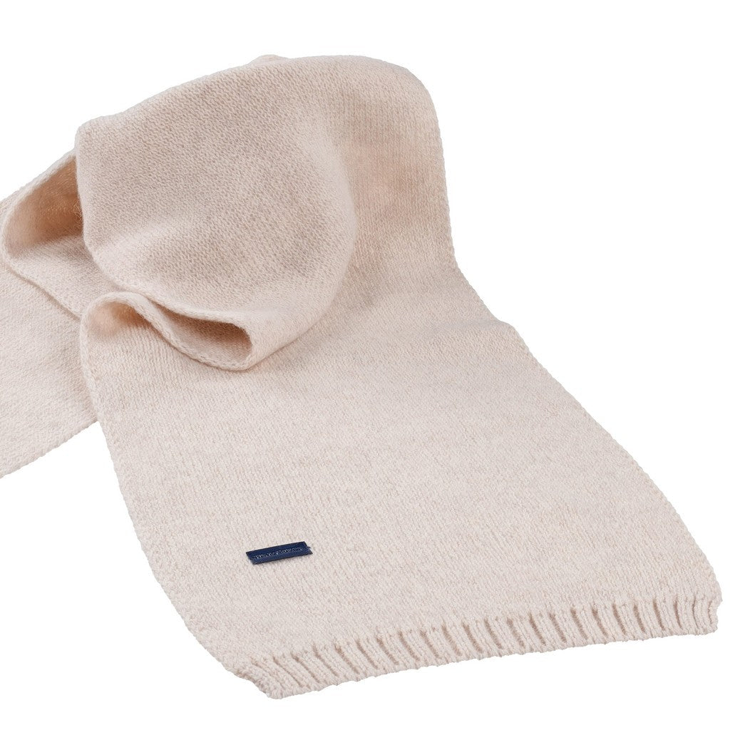 HENRY BUCKS Merino Wool Scarf BEIGE - Henry Bucks