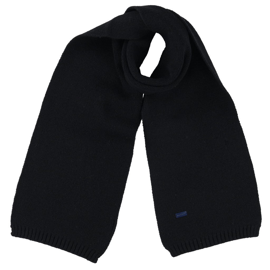 HENRY BUCKS Merino Wool Scarf BLACK - Henry Bucks