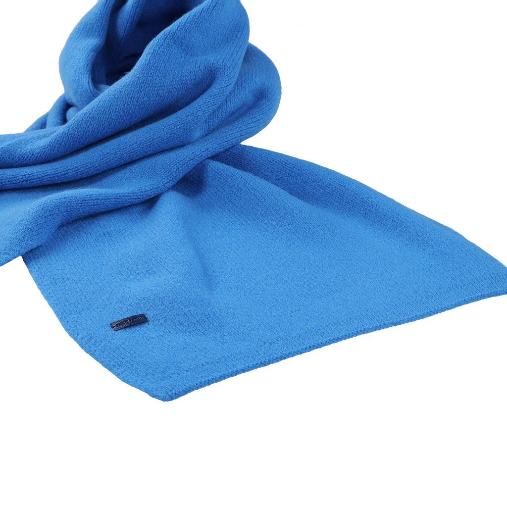 HENRY BUCKS Merino Wool Scarf BLUE - Henry Bucks