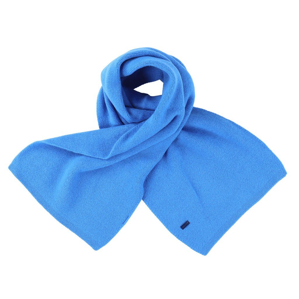 HENRY BUCKS Merino Wool Scarf BLUE - Henry Bucks