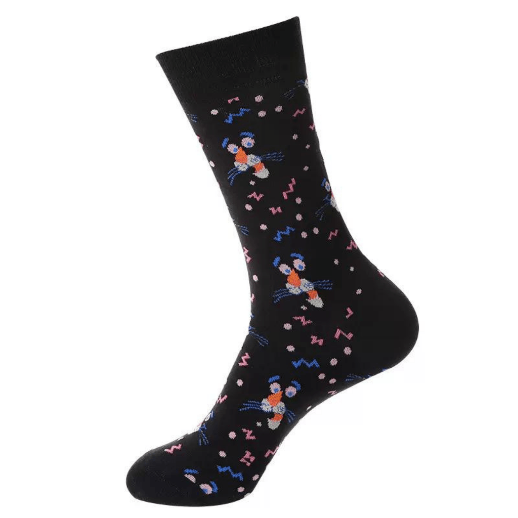 HENRY BUCKS Novelty Cotton SOCKS BLACK - Henry Bucks