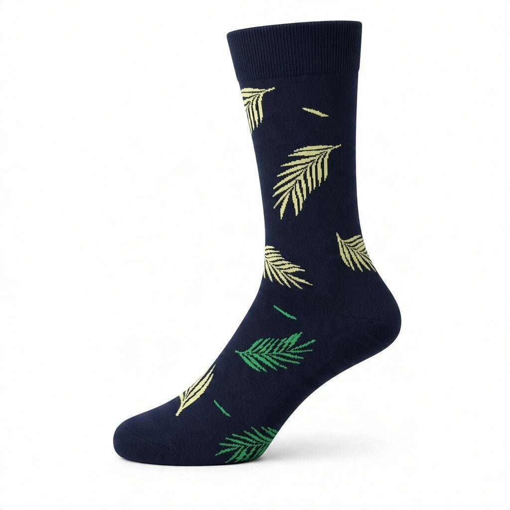 HENRY BUCKS Novelty Cotton Socks BLACK/GREEN - Henry Bucks