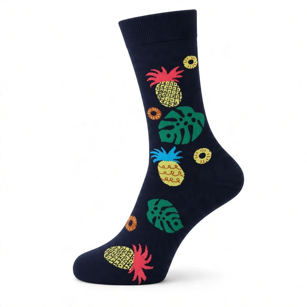 HENRY BUCKS Novelty Cotton Socks BLACK/MULTI - Henry Bucks