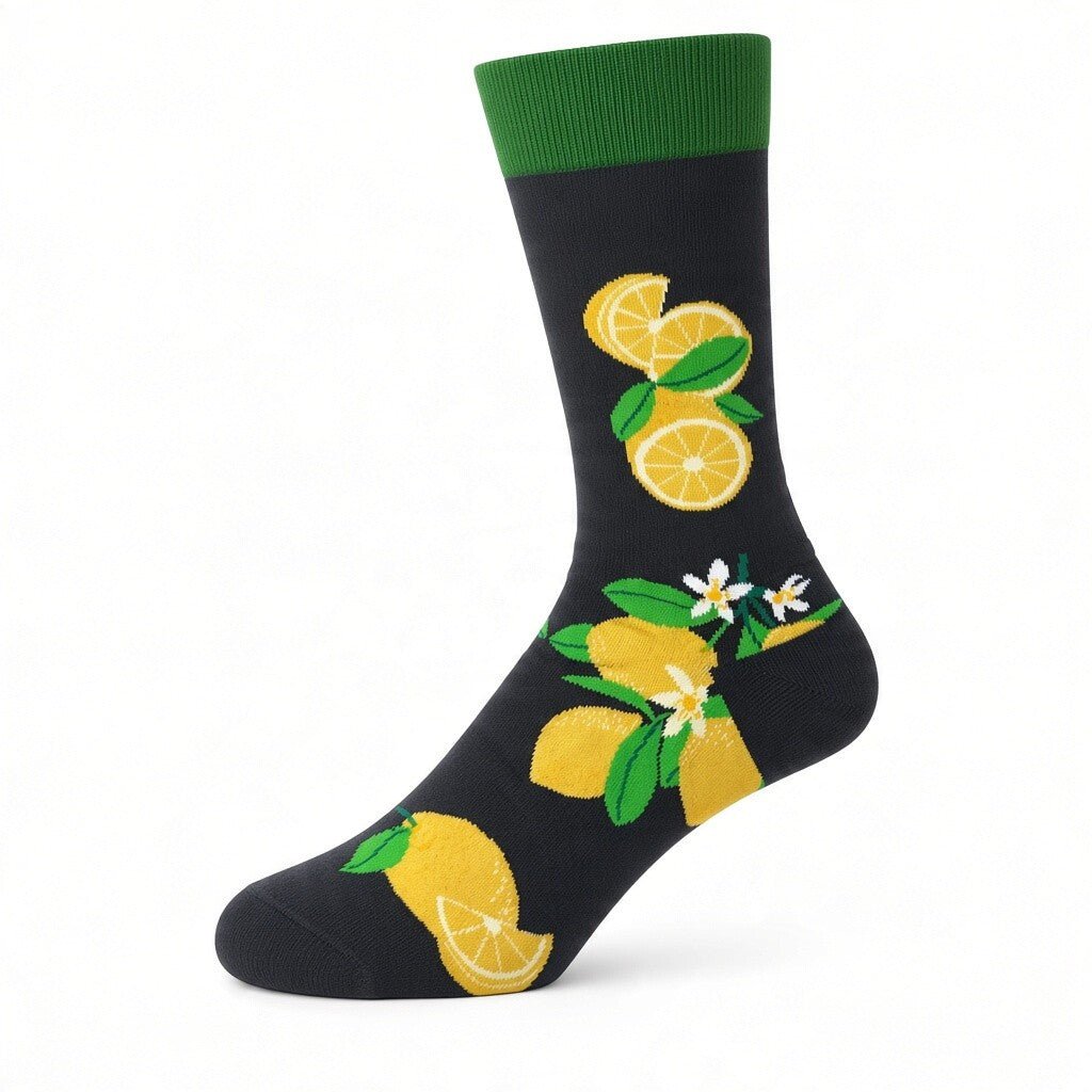 HENRY BUCKS Novelty Cotton Socks BLACK/YELLOW - Henry Bucks