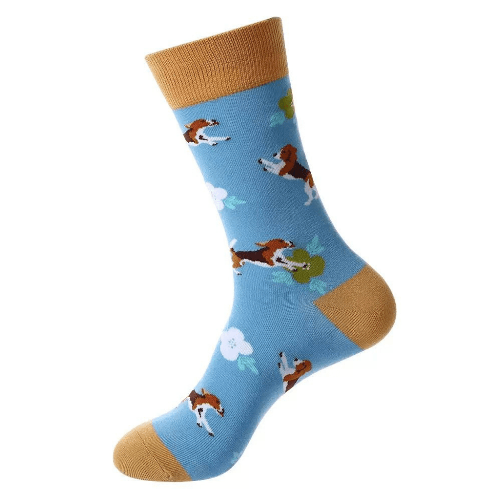 HENRY BUCKS Novelty Cotton Socks BLUE/ORANGE - Henry Bucks