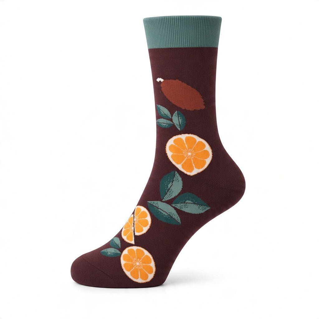 HENRY BUCKS Novelty Cotton Socks BURGUNDY - Henry Bucks