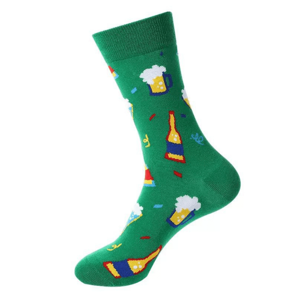 HENRY BUCKS Novelty Cotton Socks GREEN - Henry Bucks
