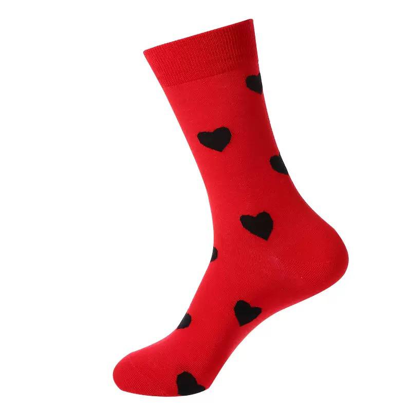 HENRY BUCKS Novelty Cotton Socks RED HEARTS - Henry Bucks