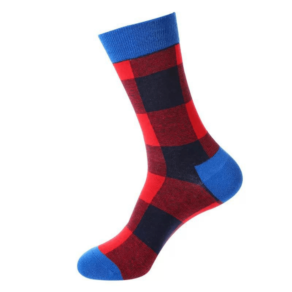 HENRY BUCKS Novelty Cotton Socks RED/BLACK - Henry Bucks