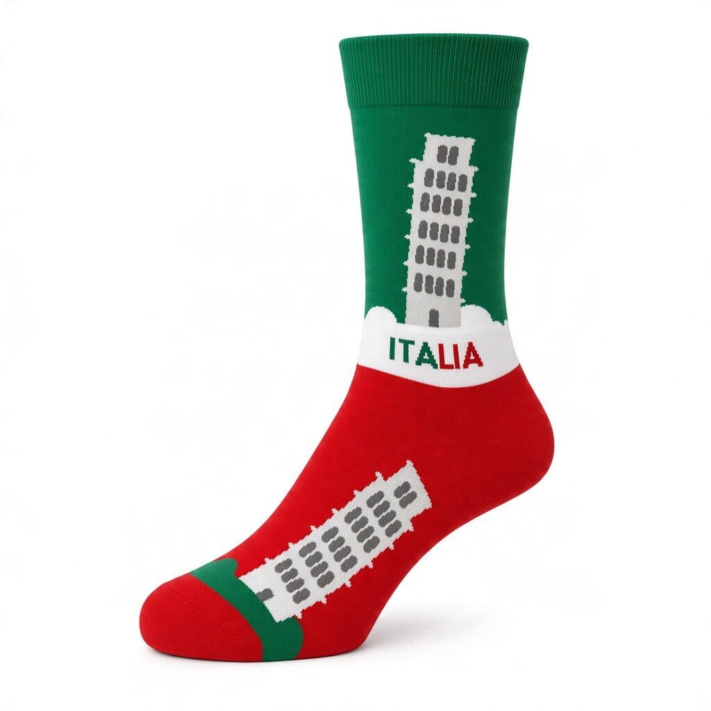 HENRY BUCKS Novelty Cotton Socks RED/GREEN - Henry Bucks