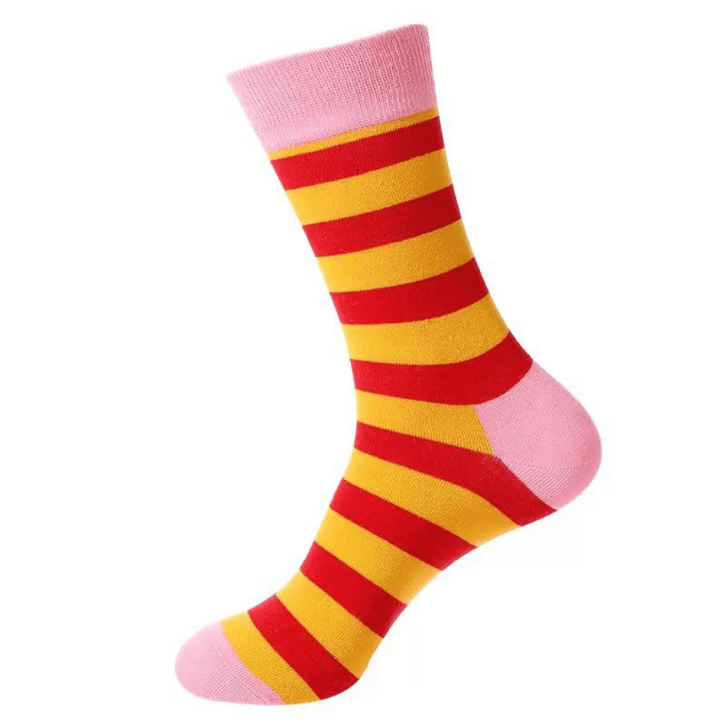 HENRY BUCKS Novelty Cotton Socks RED/YELLOW - Henry Bucks