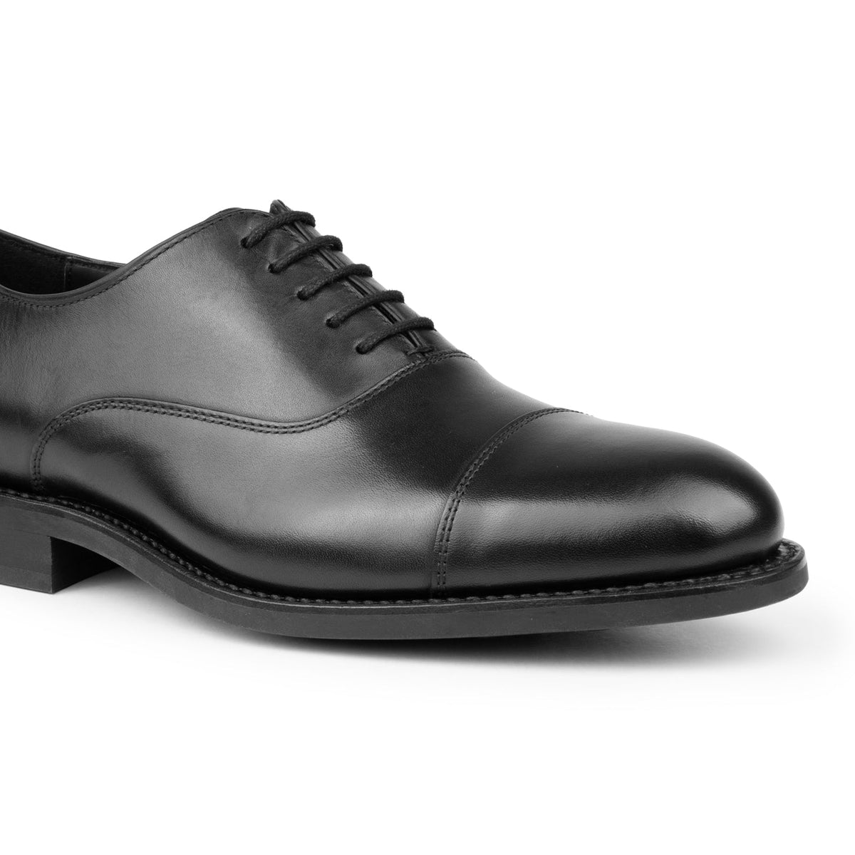 HENRY BUCKS Oxford Toe Cap F-Fit Rubber Sole BLACK - Henry Bucks