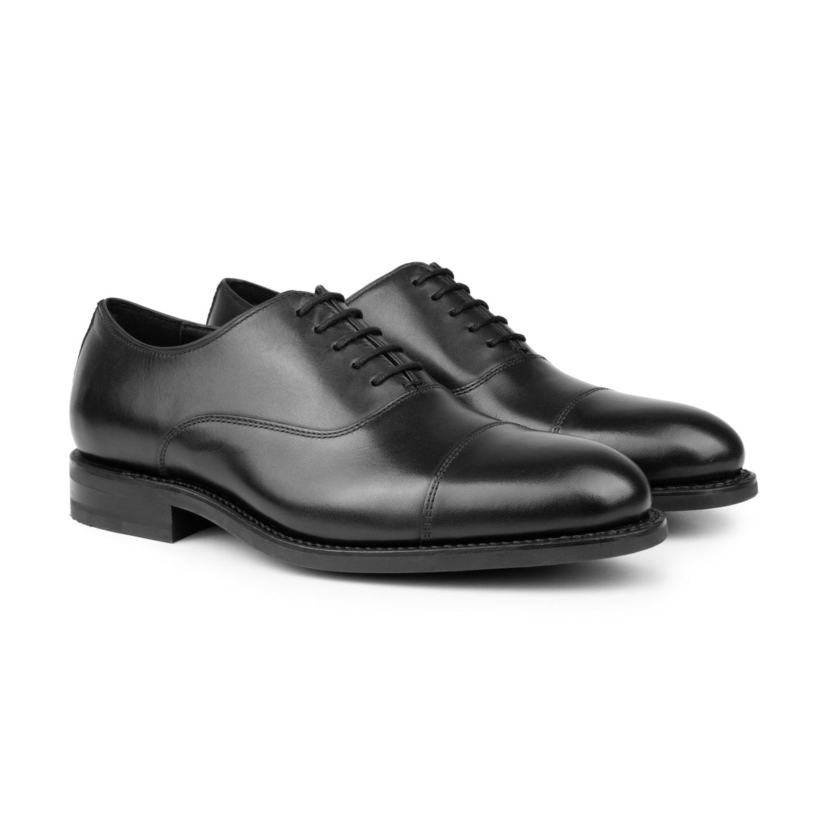 HENRY BUCKS Oxford Toe Cap G-Fit Rubber Sole BLACK - Henry Bucks