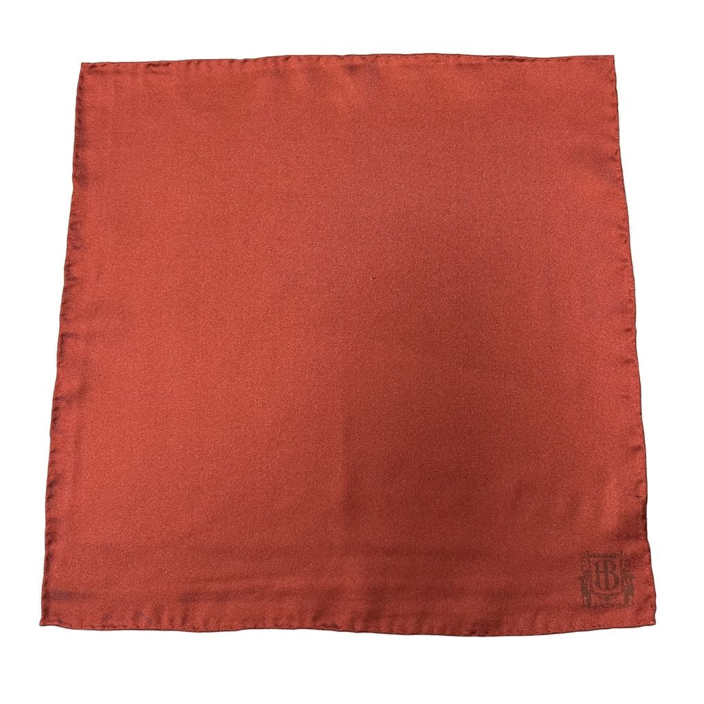 HENRY BUCKS Plain Crest Pocket Square BURGUNDY - Henry Bucks