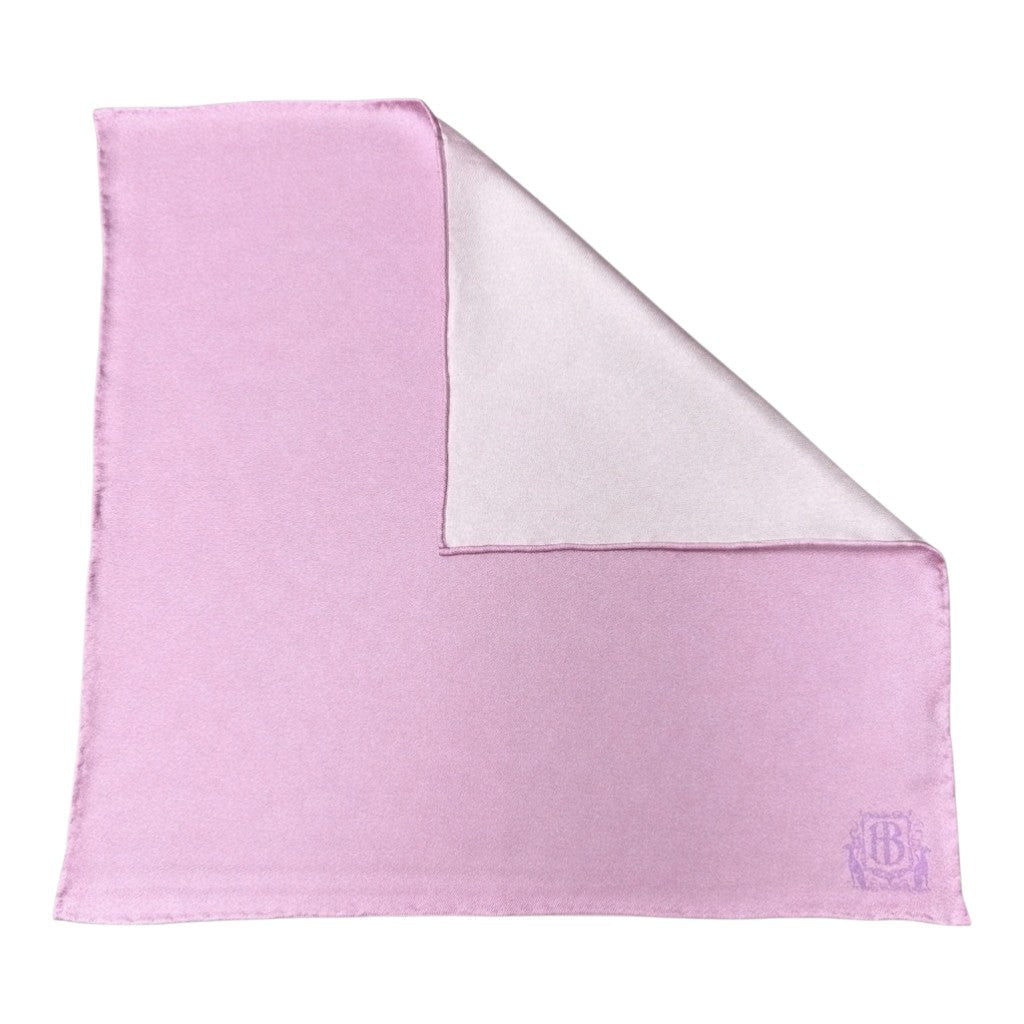 HENRY BUCKS Plain Crest Pocket Square LIGHT PINK - Henry Bucks