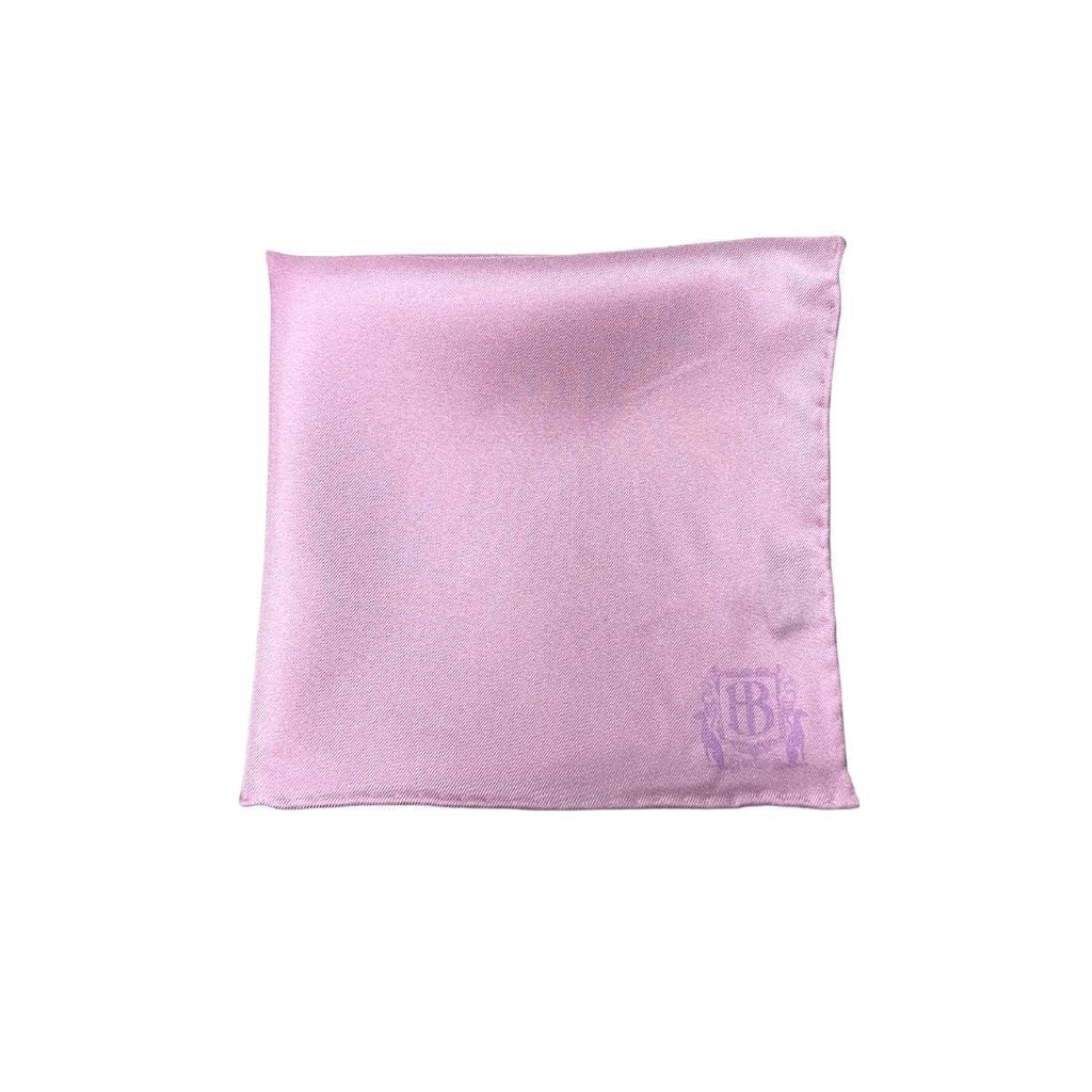 HENRY BUCKS Plain Crest Pocket Square LIGHT PINK - Henry Bucks