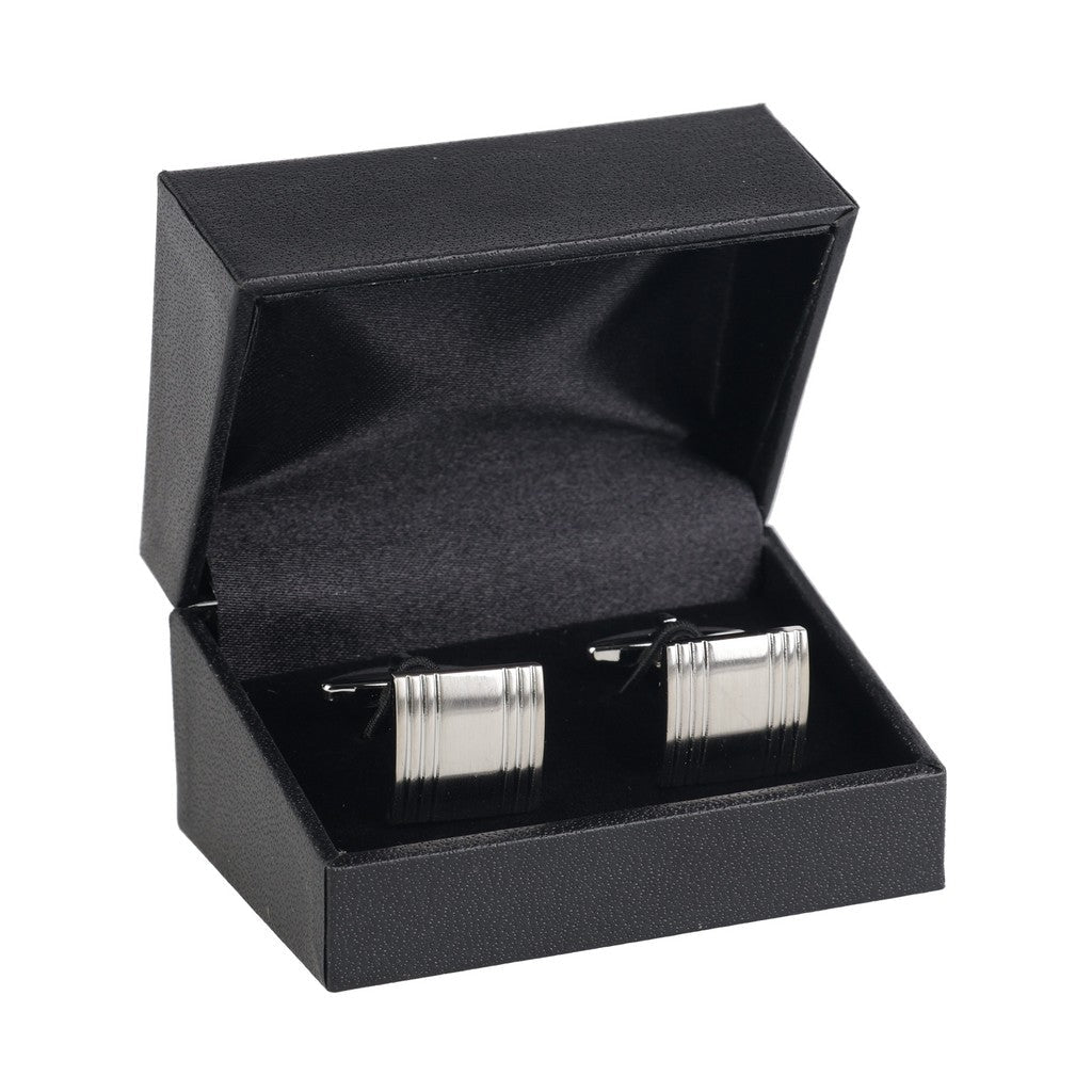 HENRY BUCKS Rectangle Cufflink SILVER - Henry Bucks