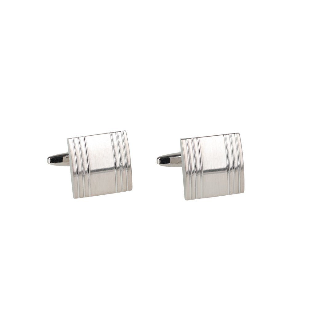HENRY BUCKS Rectangle Cufflink SILVER - Henry Bucks