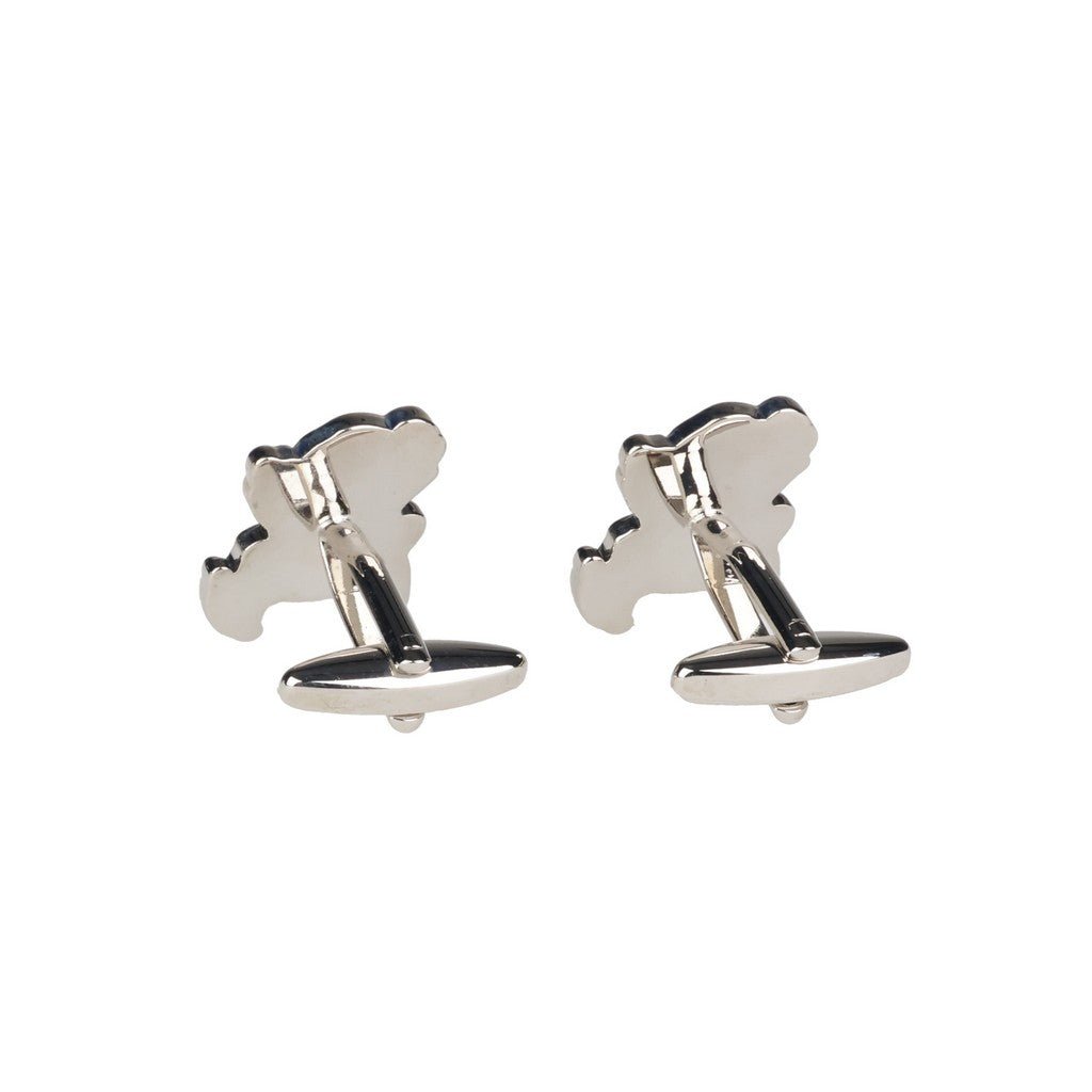 HENRY BUCKS Santa Cufflink SILVER/RED - Henry Bucks