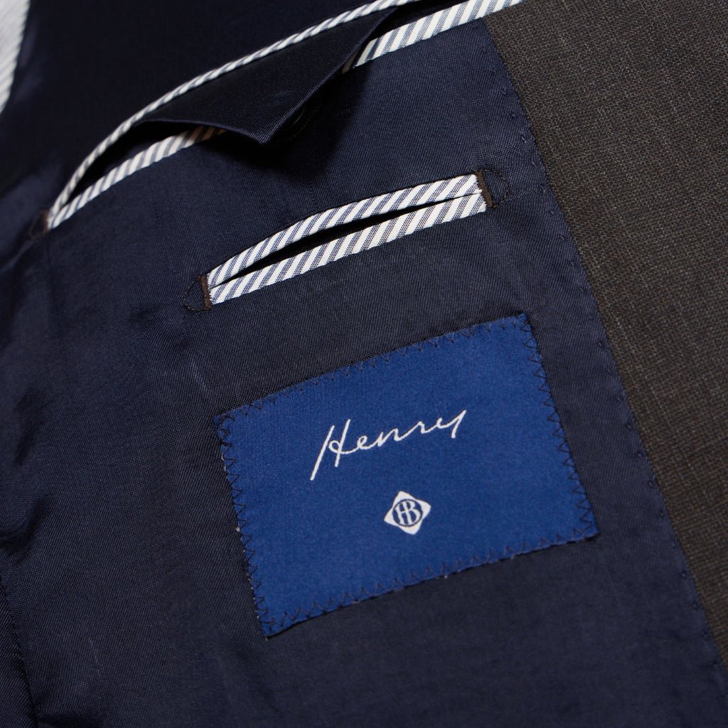 HENRY BUCKS Single Breasted 2 Button Business Suit CHARCOAL REG - Henry Bucks