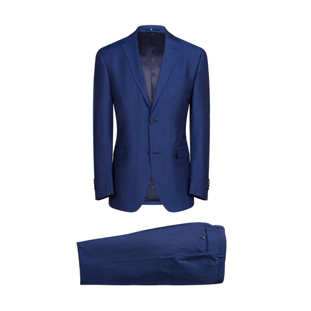 HENRY BUCKS Single Breasted Notch Business Suit BLUE REG - Henry Bucks