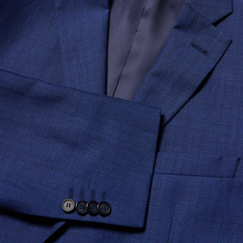 HENRY BUCKS Single Breasted Notch Business Suit BLUE REG - Henry Bucks