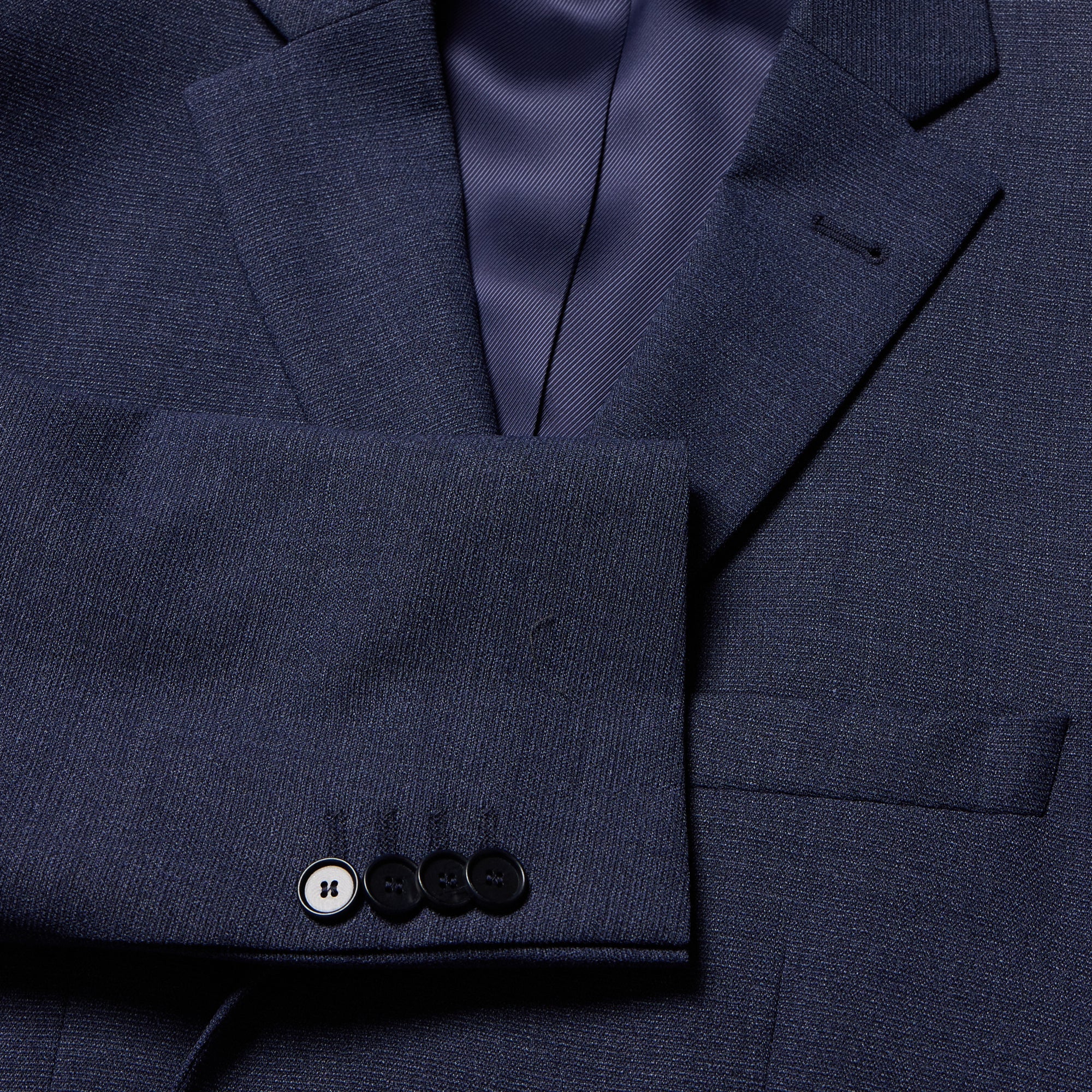 HENRY BUCKS Single Breasted Notch Business Suit NAVY REG - Henry Bucks
