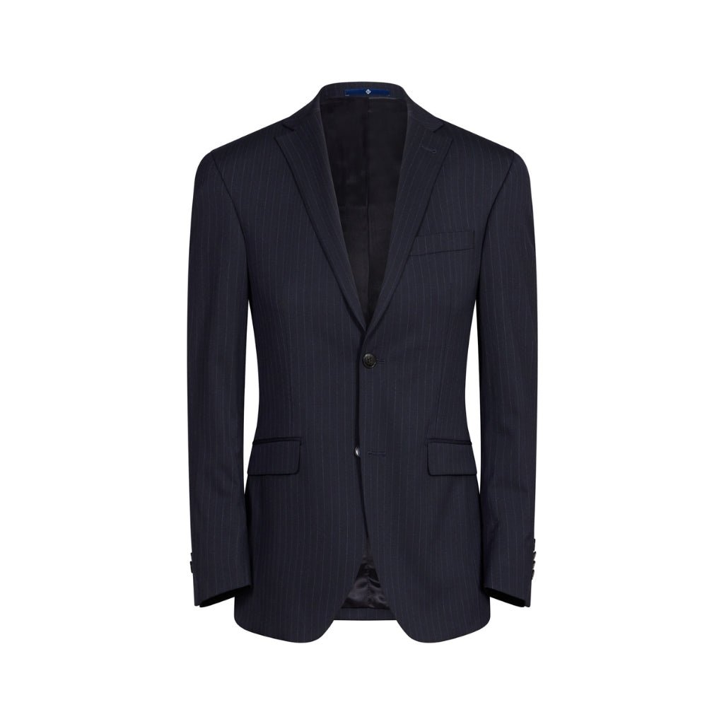 HENRY BUCKS Single Breasted Pinstripe Suit NAVY REG - Henry Bucks