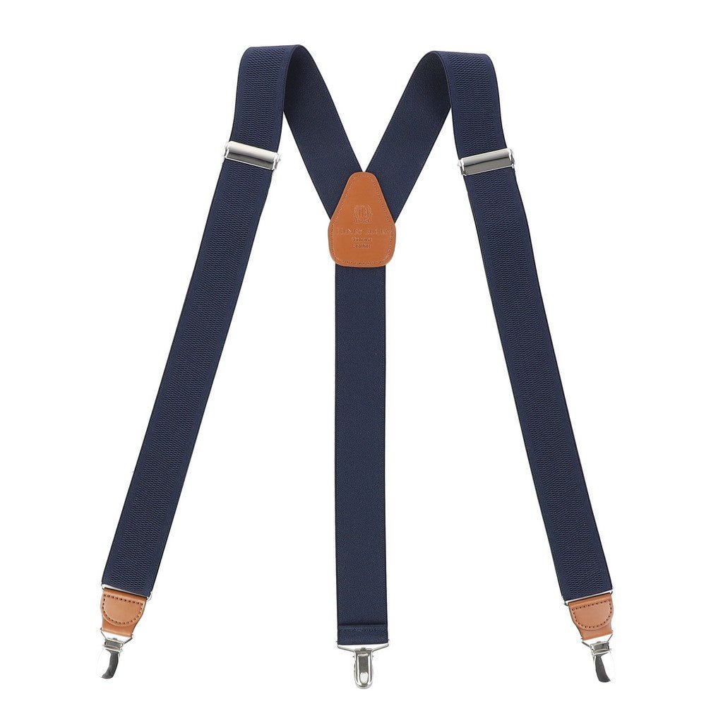 HENRY BUCKS Split Suspender NAVY - Henry Bucks