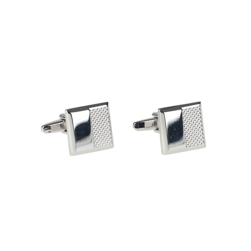 HENRY BUCKS Square Cufflink SILVER - Henry Bucks