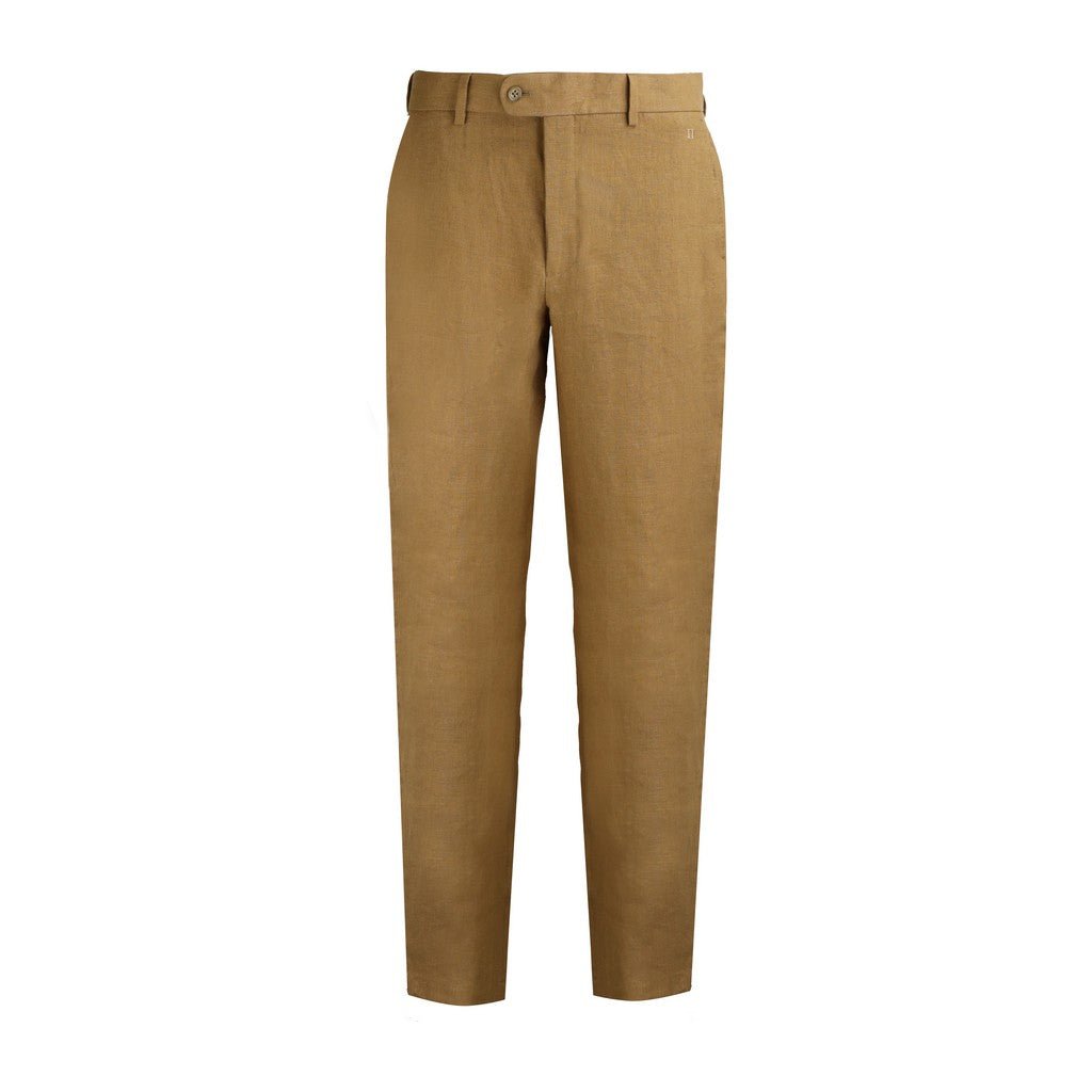 HENRY Linen Tailored Chino CAMEL - Henry Bucks