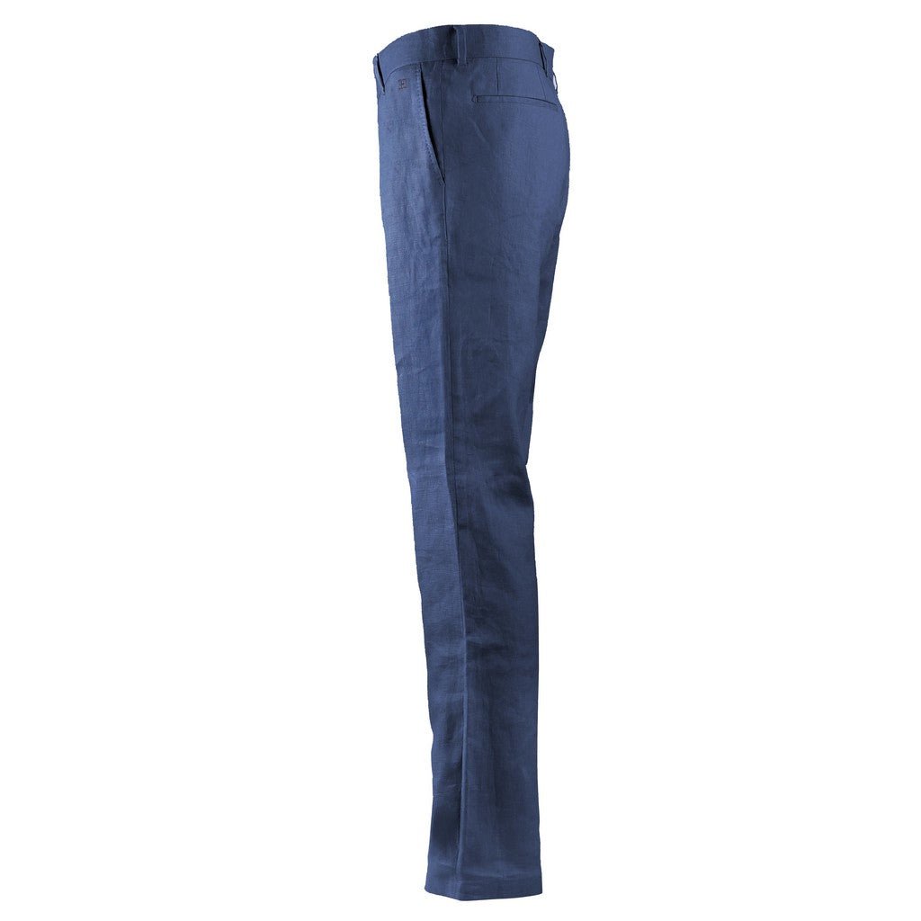HENRY Linen Tailored Chino NAVY - Henry Bucks