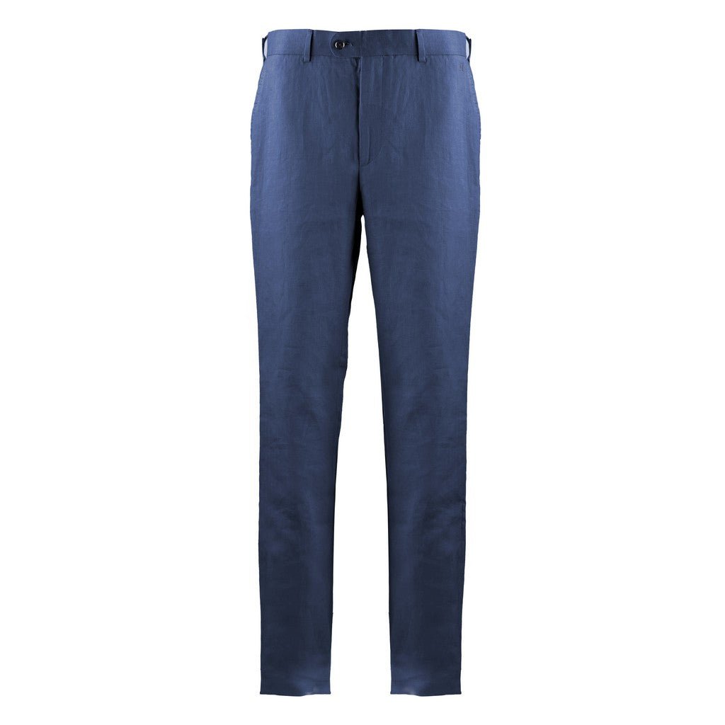 HENRY Linen Tailored Chino NAVY - Henry Bucks