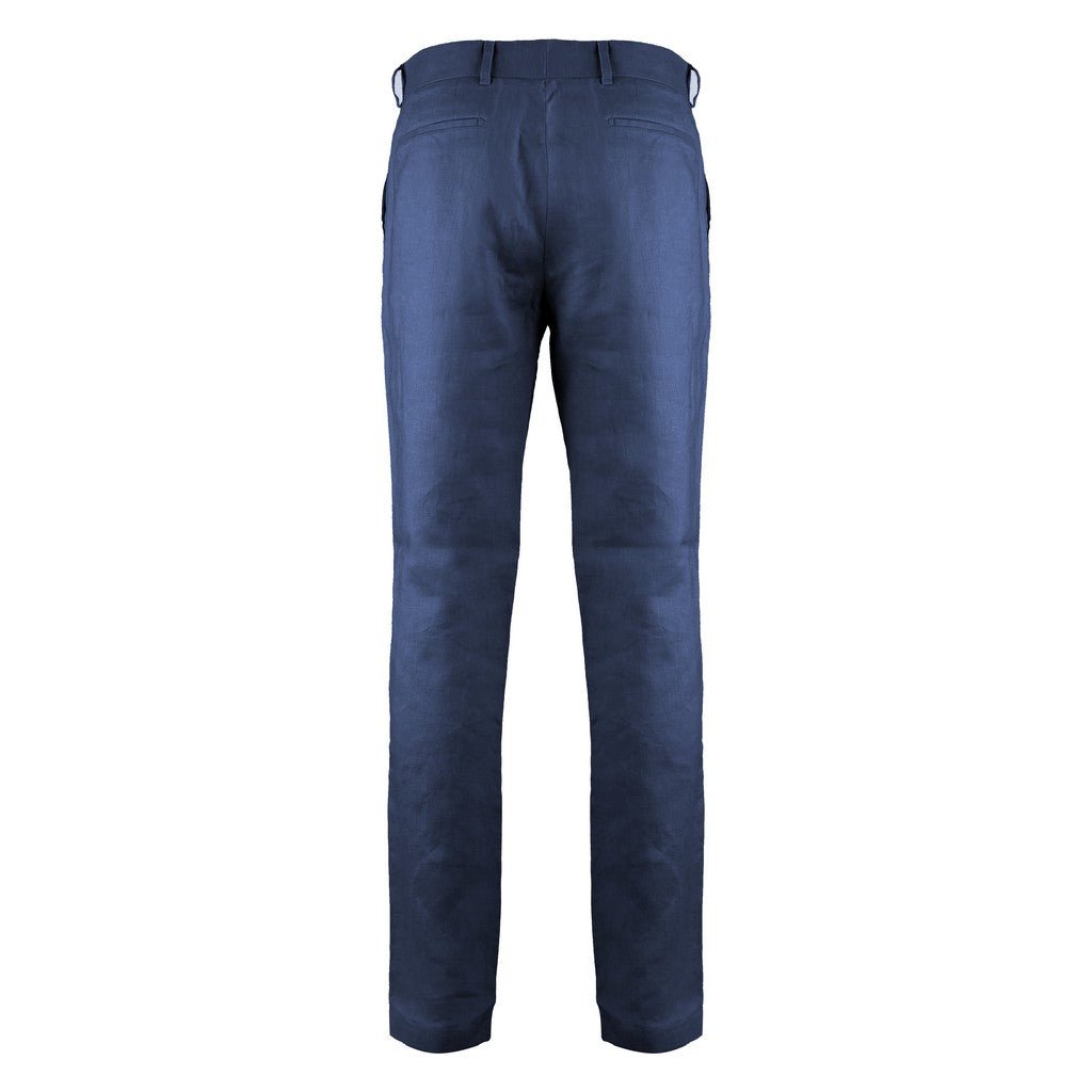 HENRY Linen Tailored Chino NAVY - Henry Bucks