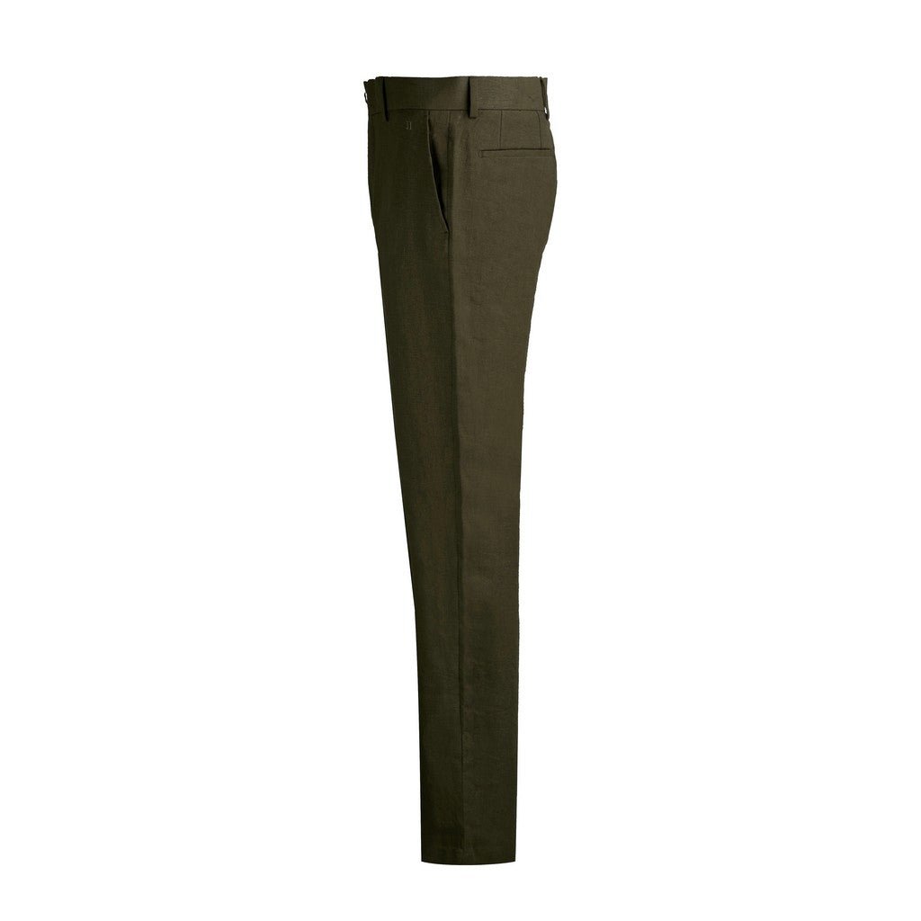 HENRY Linen Tailored Chino OLIVE - Henry Bucks